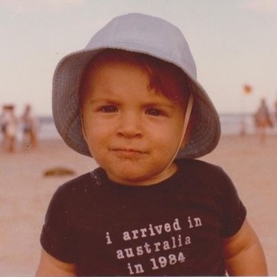 Mike Overell as a child in Australia, 1986